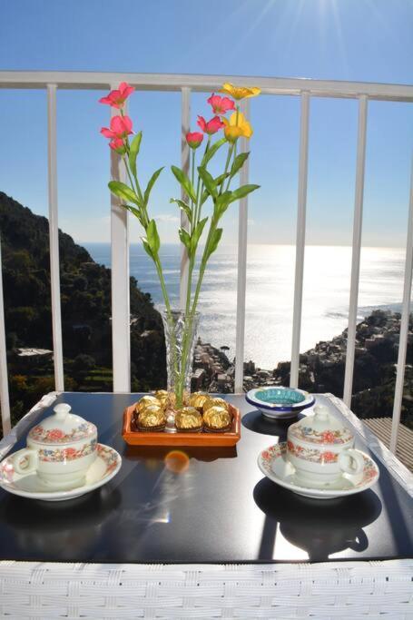 Casa Rossia Breathtaking Sea View Apartment In Positano Exterior foto